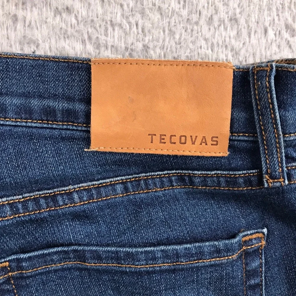 Tecovas Slim Jean Mens 34 (33x34) Medium Blue Handcrafted Western Cowboy Denim